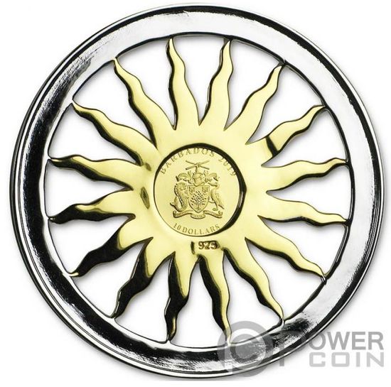Монета «Солнце» («SUN») Барбадос 2020