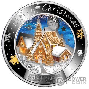 Монета «Счастливого рождества» («MERRY CHRISTMAS») Ниуэ 2021