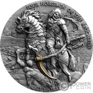 Монета «Бледный конь» («PALE HORSE») Ниуэ 2021