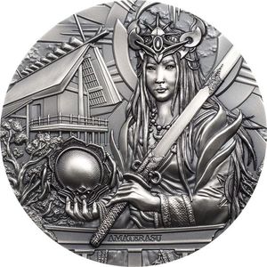 Монета «Аматэрасу: богиня солнца и вселенной» Острова Кука 2021