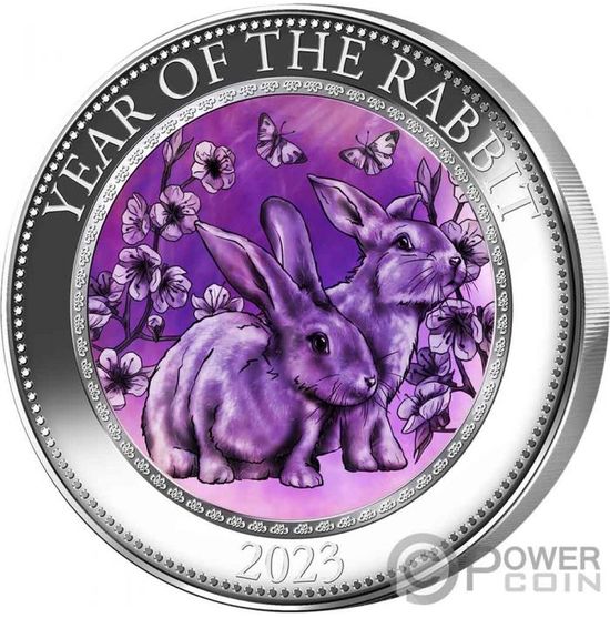 Монета «Год Кролика. Лунар» Острова Кука 2022