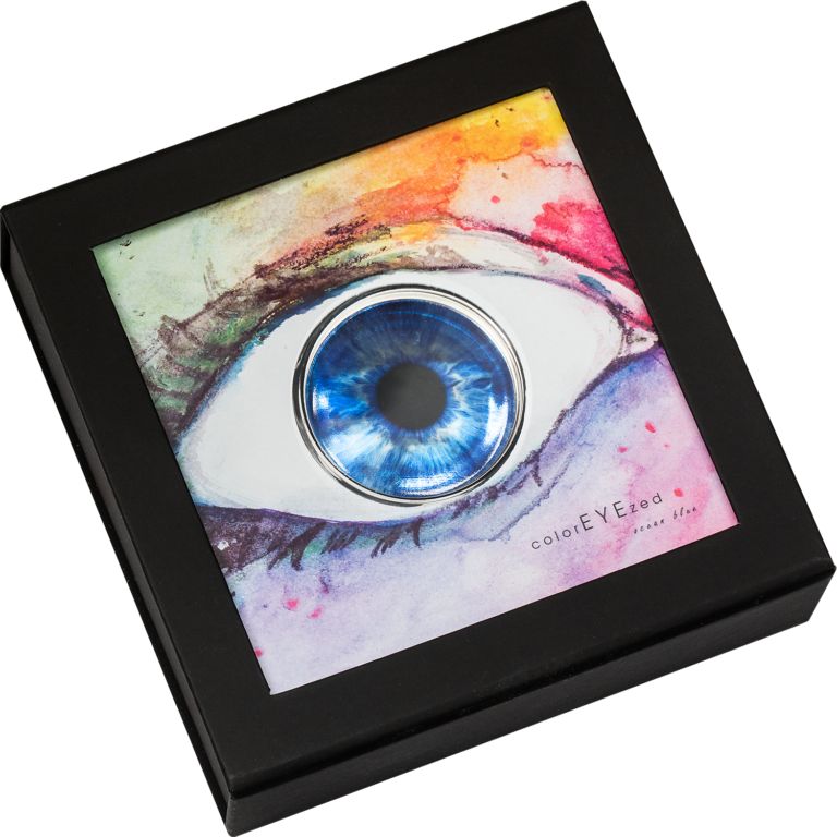 Монета «Цвет глаза – морской синий» Палау 2022
