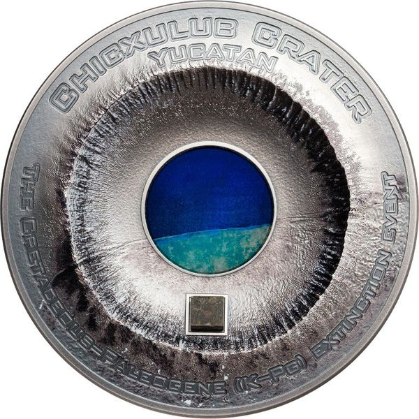 Монета «кратер Чиксулуб» («Chicxulub crater») Острова Кука 2019