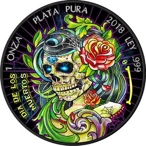 Монеты «День мертвых» («Dia De Los Muertos») Мексика 2018