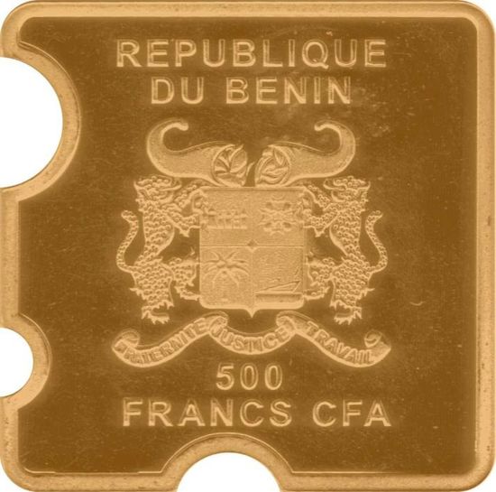 Монета «Крыса в сыре» Бенин 2020