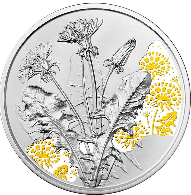 Монеты "Язык цветов" Австрия 2022