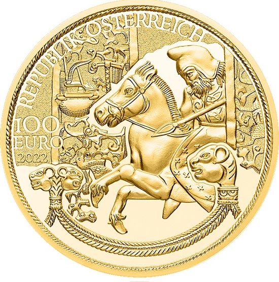 Монета "Золото скифов" Австрия 2022