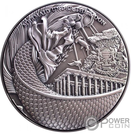 Монета "Русалка" Республика Чад 2022